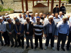 Şehit Filistinliler için Sela Okundu Gıyabi Cenaze Namazı Kılındı