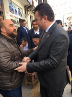 MHP Taraklı Belediye Başkan Adayı İbrahim Pilavcı İlçe merkezinde çalışmalarda bulundu