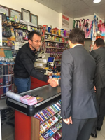 MHP Taraklı Belediye Başkan Adayı İbrahim Pilavcı İlçe merkezinde çalışmalarda bulundu
