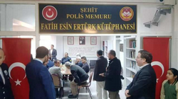 Şehit Polis Memuru Fatih Esin Ertürk Kütüphanesi Açıldı