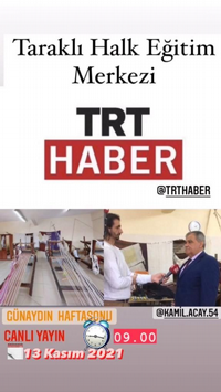 Taraklı Halk Eğitim Merkezi TRT Haber'de
