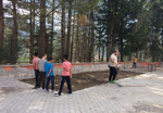 Taraklı Ortaokulu Bahçesine Bocce sahası yapıldı.