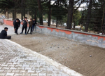 Taraklı Ortaokulu Bahçesine Bocce sahası yapıldı.