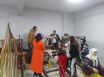 Taraklı Kaymakamı Halis Hacıismailoğlu ve eşi Halk Eğitim Merkezi Bez Dokuma Kursunu Ziyaret Etti