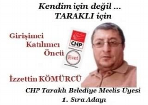 CHP Belediye Meclisi 1. sıra adayı İzzettin Kömürcü'den seçmene Açık Mektup