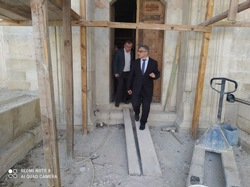 İlçe Müftüsü İhsan Kurt, Tarihi Yunuspaşa Camii'nde Restorasyon Çalışmalarını İnceledi